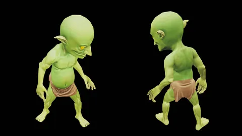 Stylized Goblin - Blender 3d models