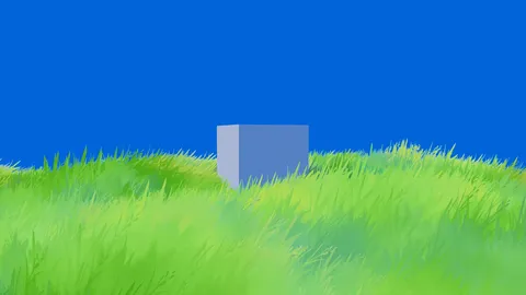 Stylized Grass - Blender geometry nodes