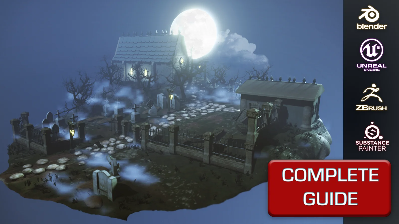 Stylized Graveyard Modular Pack screenshot 2