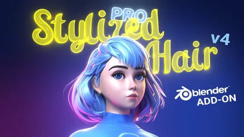 Stylized Hair PRO - Blender addons