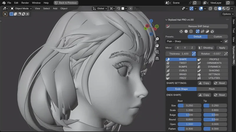 Stylized Hair PRO screenshot 3