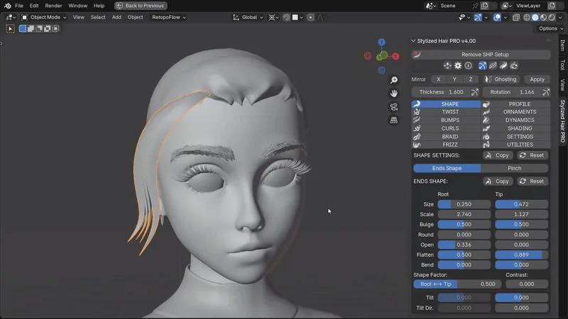 Stylized Hair PRO screenshot 4