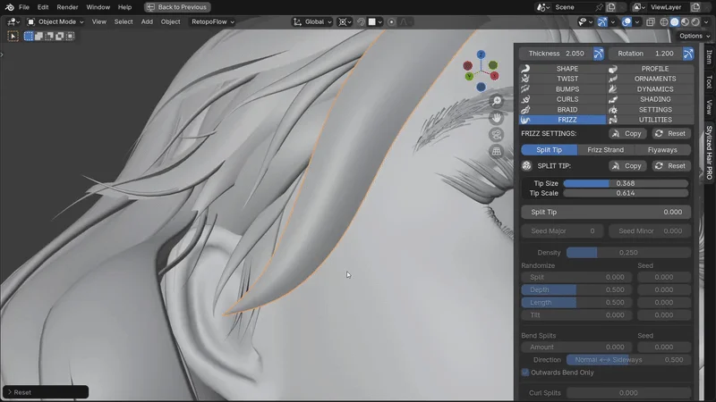 Stylized Hair PRO screenshot 5