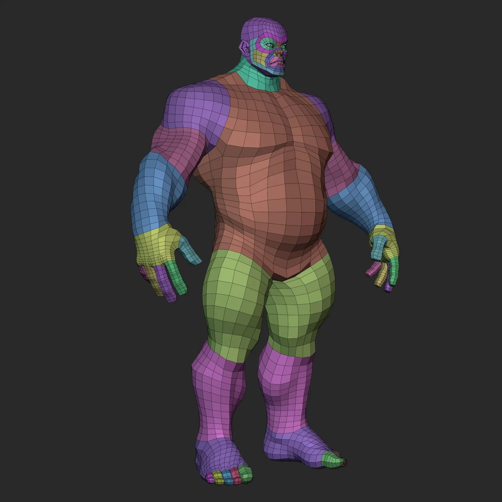 Stylized Heavy Male Basemesh screenshot 3