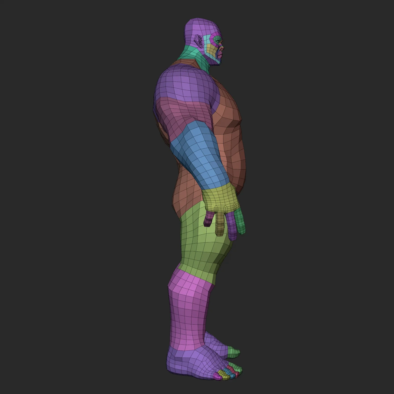 Stylized Heavy Male Basemesh screenshot 6