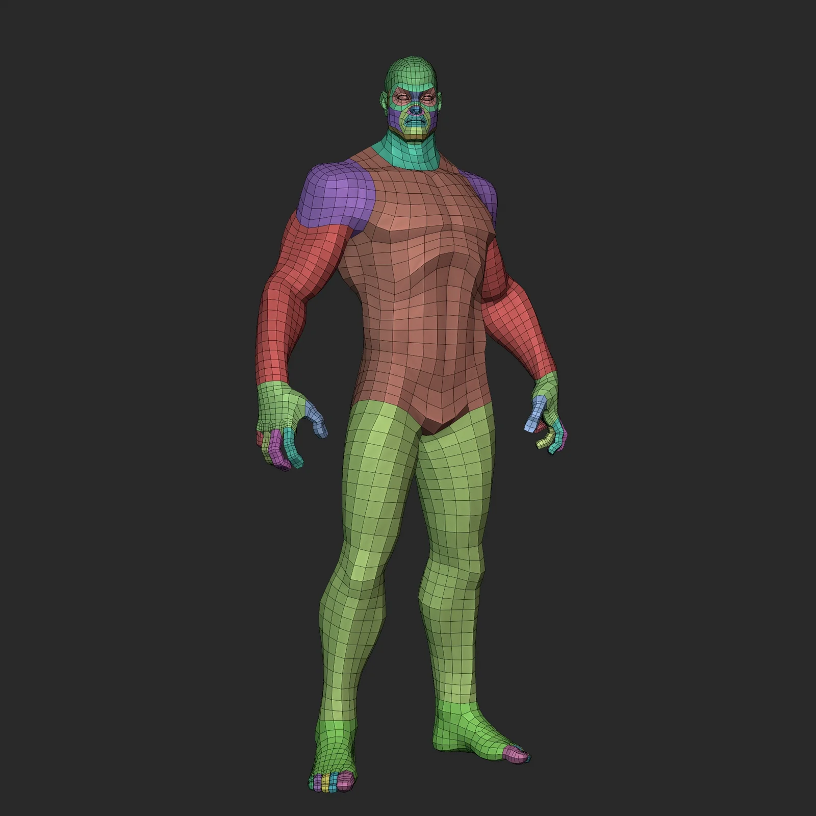 Stylized Hero Basemesh screenshot 2