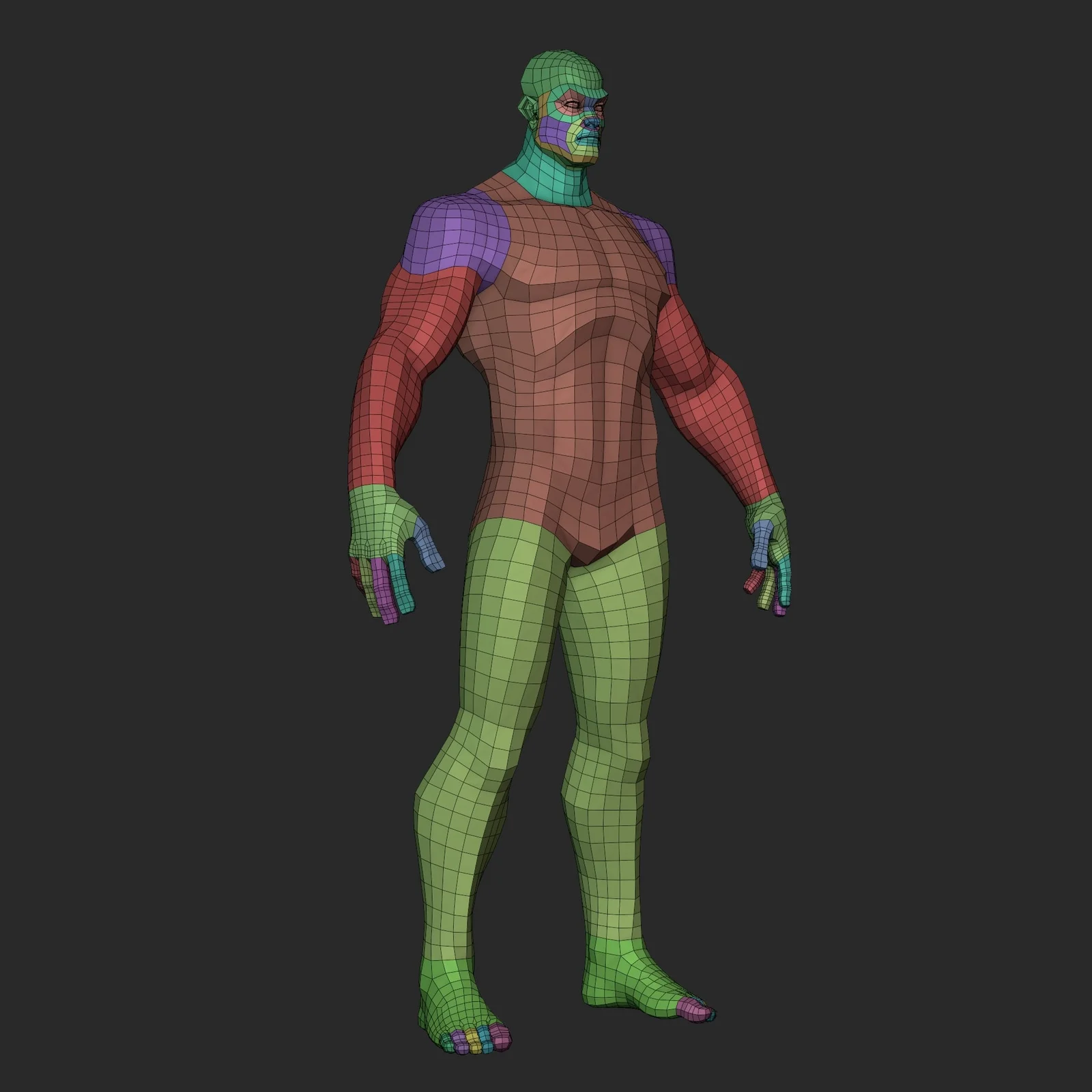 Stylized Hero Basemesh screenshot 4