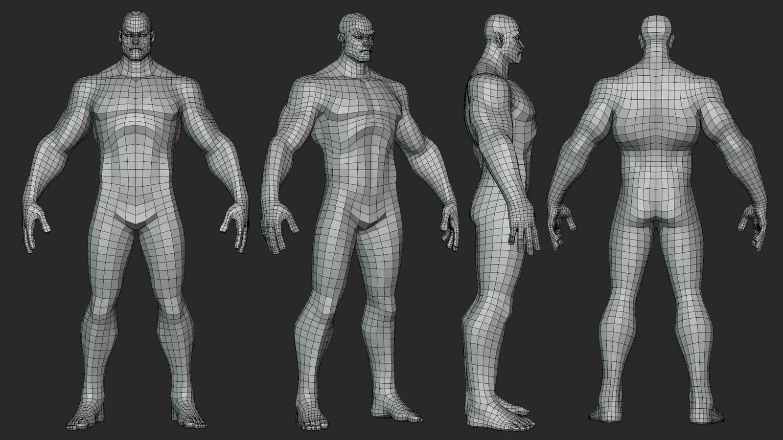 Stylized Hero Basemesh screenshot 8