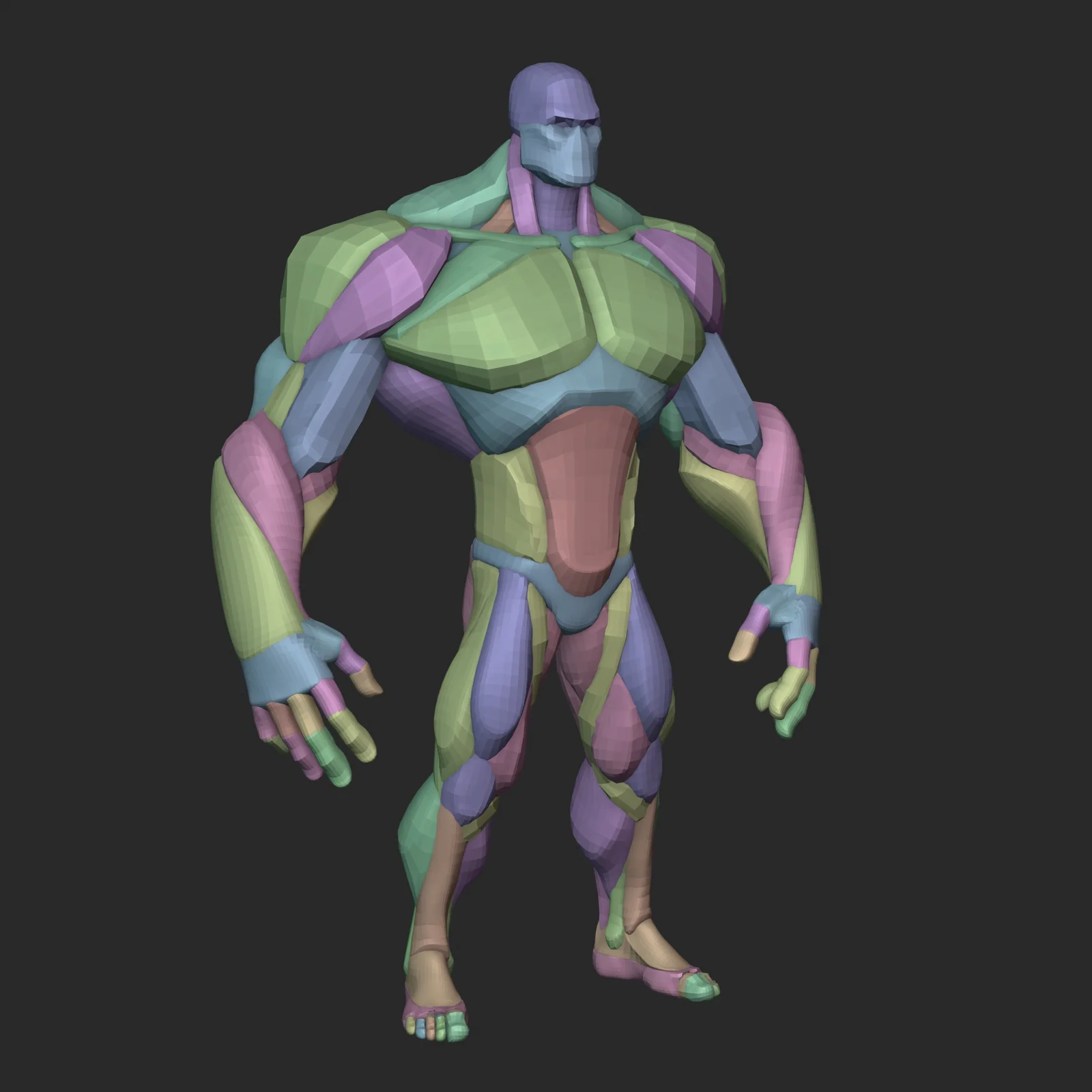 Stylized Hero Blockout V4 screenshot 3