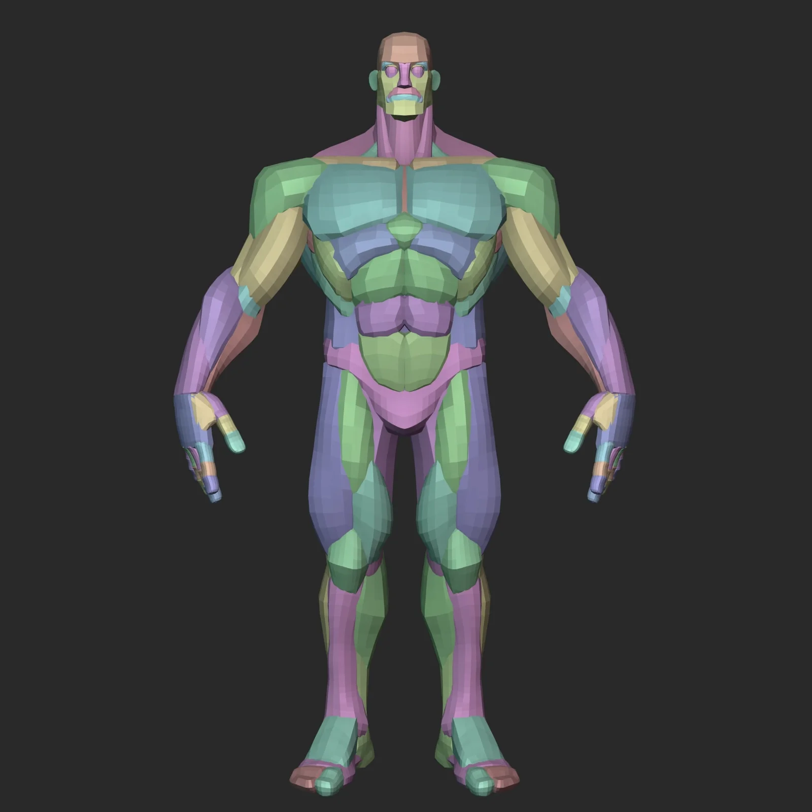 Stylized Hero Blockout V6 screenshot 3