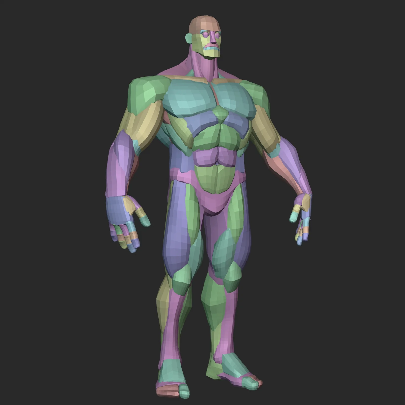 Stylized Hero Blockout V6 screenshot 4