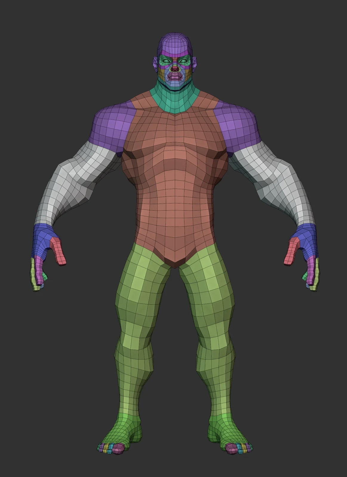 Stylized Hero Lowpoly Basemesh screenshot 3
