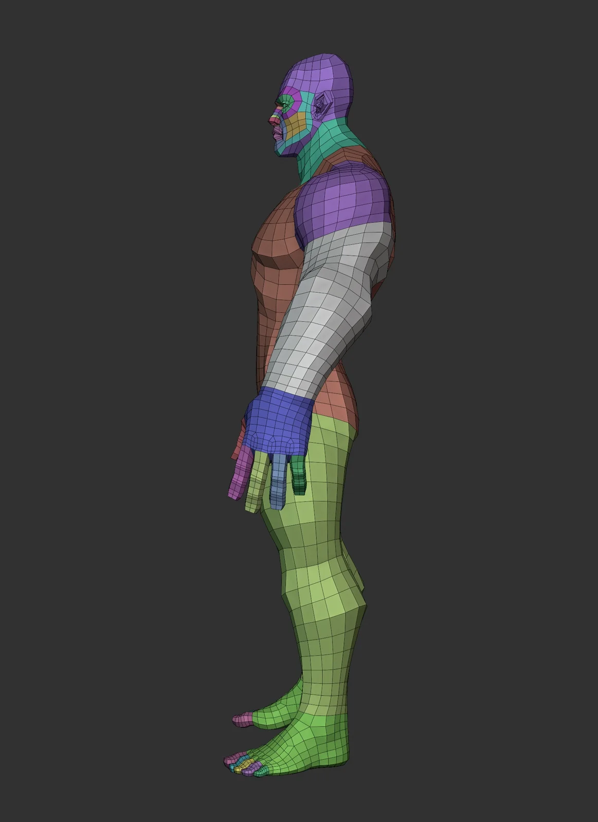 Stylized Hero Lowpoly Basemesh screenshot 4