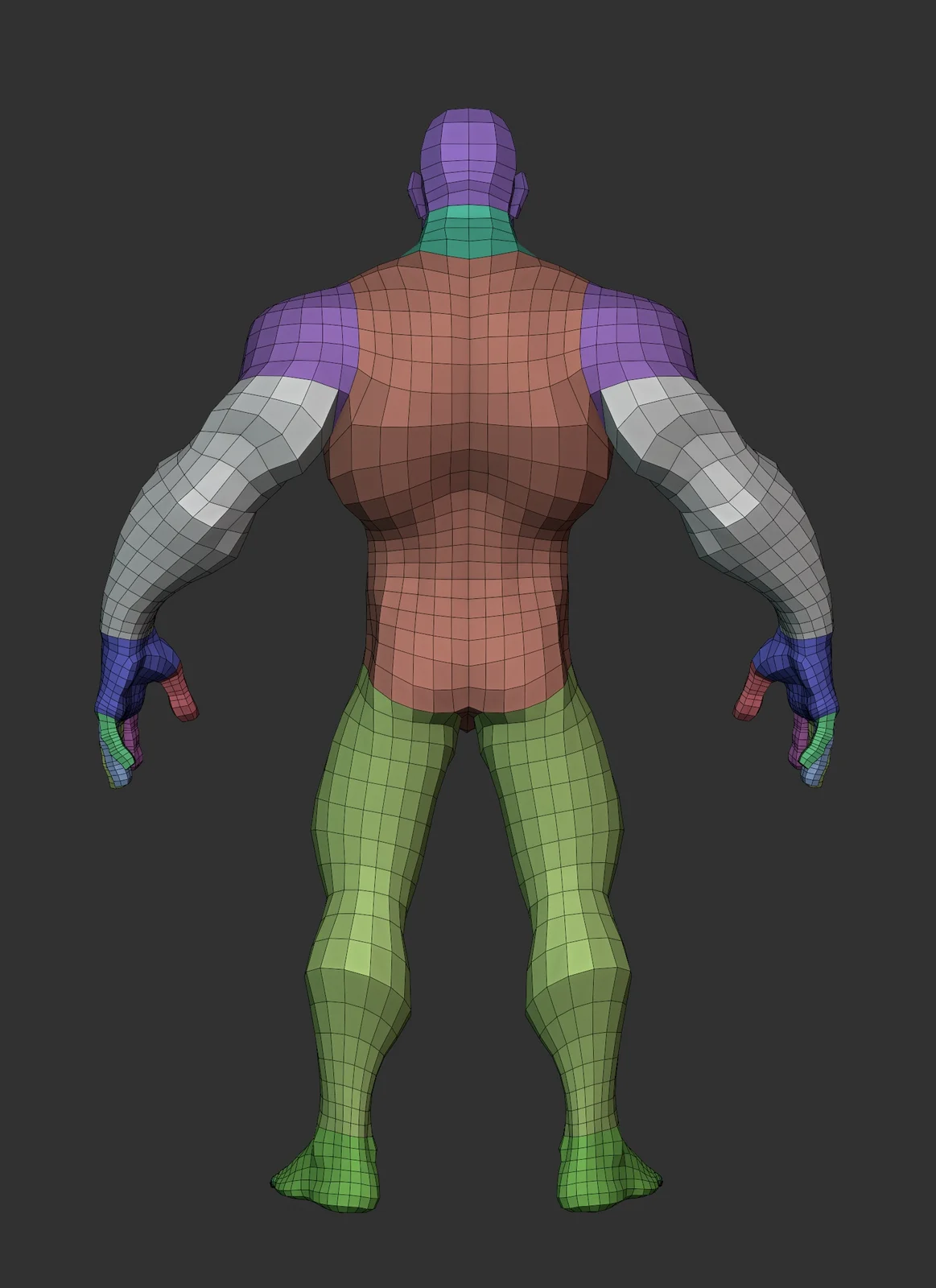 Stylized Hero Lowpoly Basemesh screenshot 5
