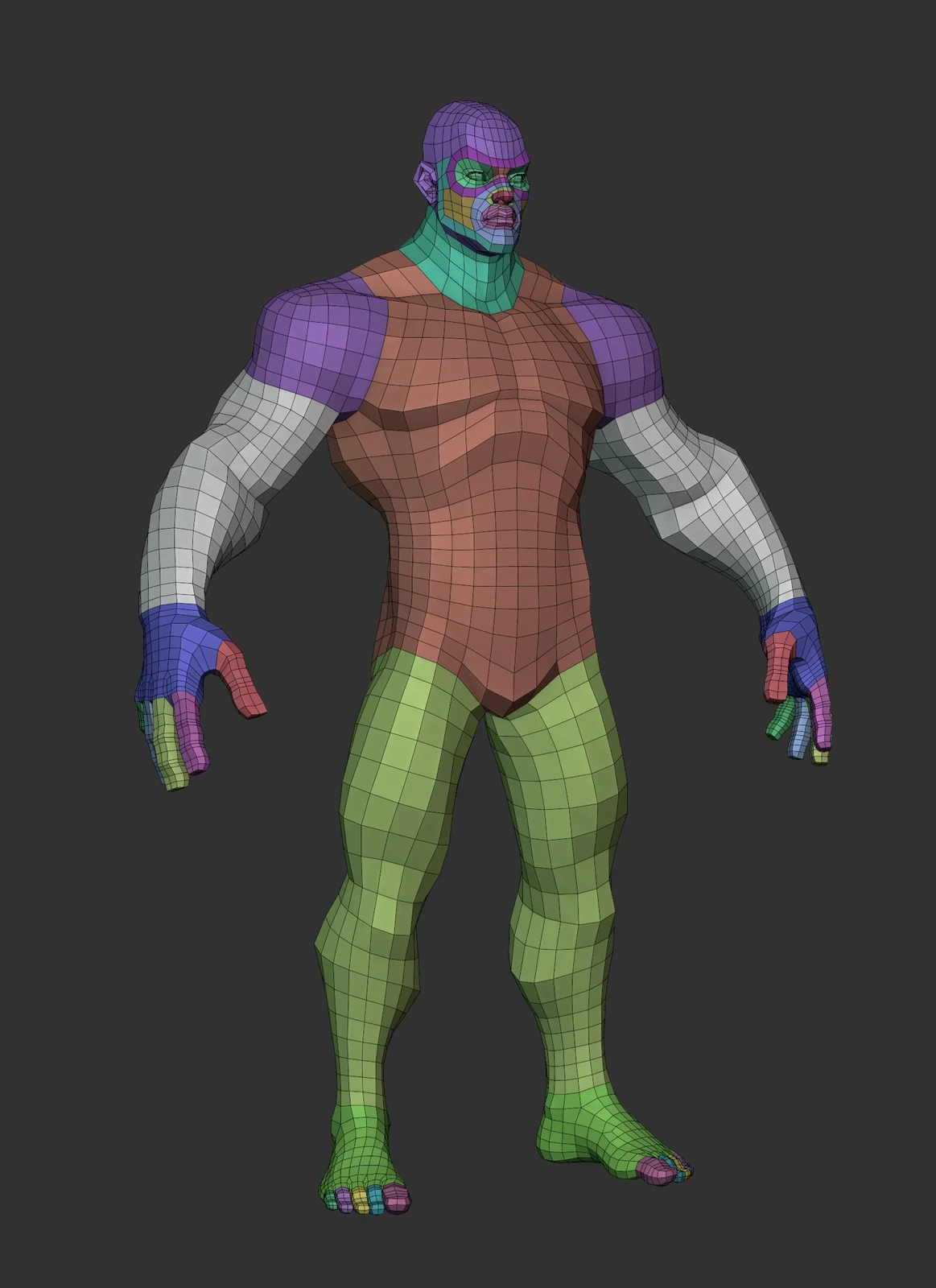 Stylized Hero Lowpoly Basemesh screenshot 6