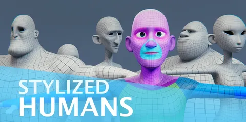 Stylized Humans - Blender 3d models