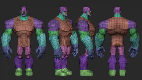 Stylized Infinity Heavy Basemesh - Blender 3d models