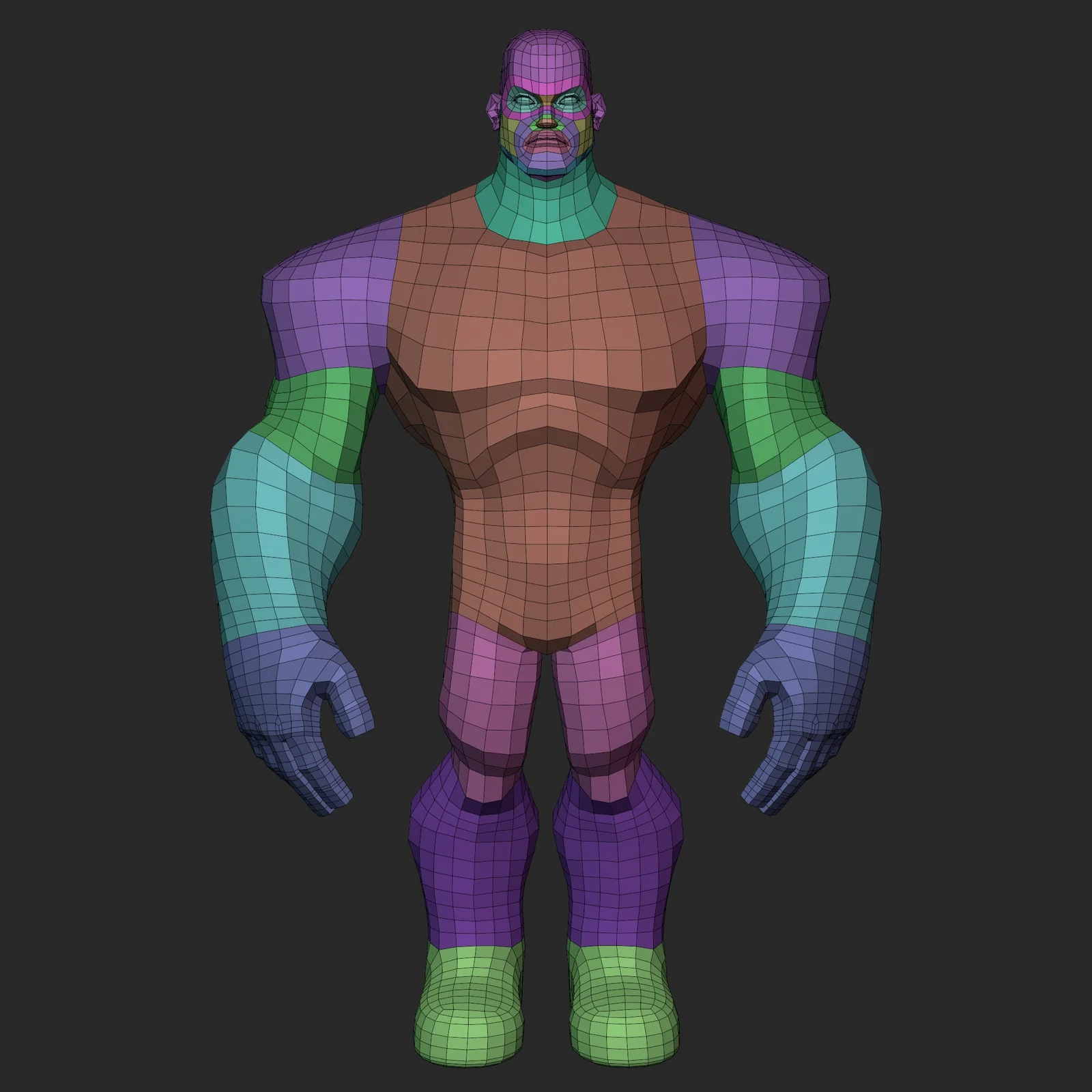 Stylized Infinity Heavy Basemesh screenshot 2