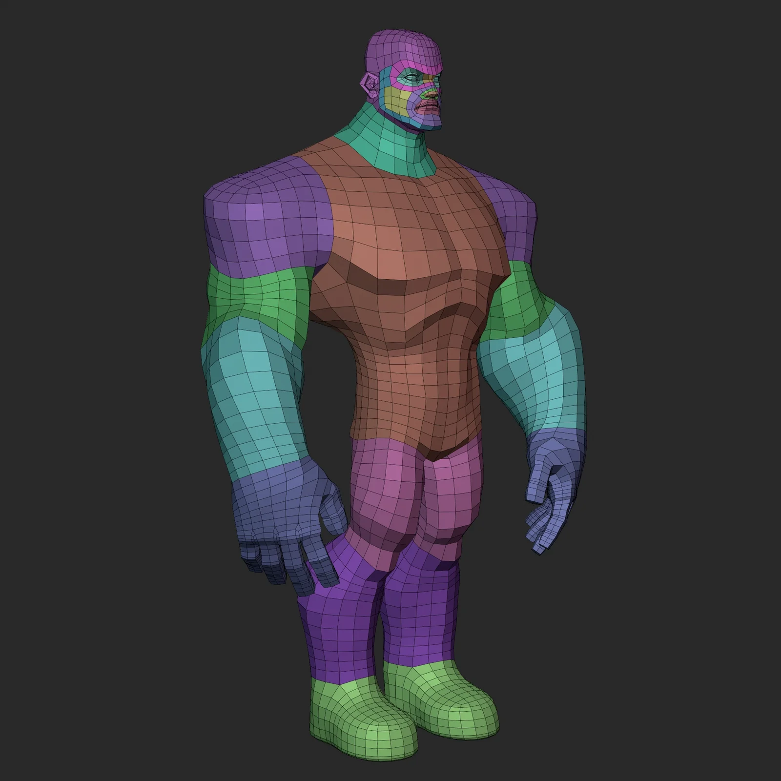 Stylized Infinity Heavy Basemesh screenshot 3