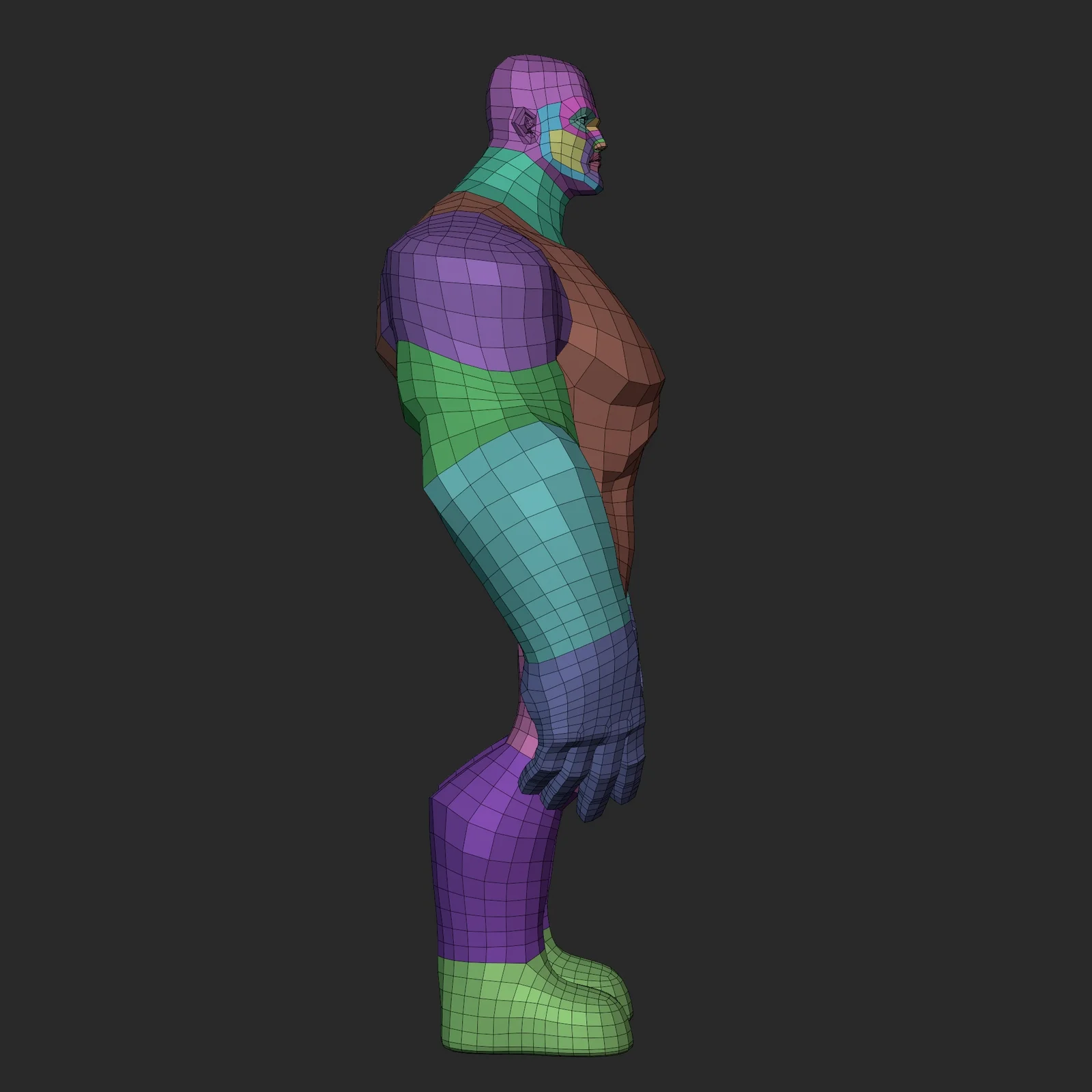 Stylized Infinity Heavy Basemesh screenshot 4