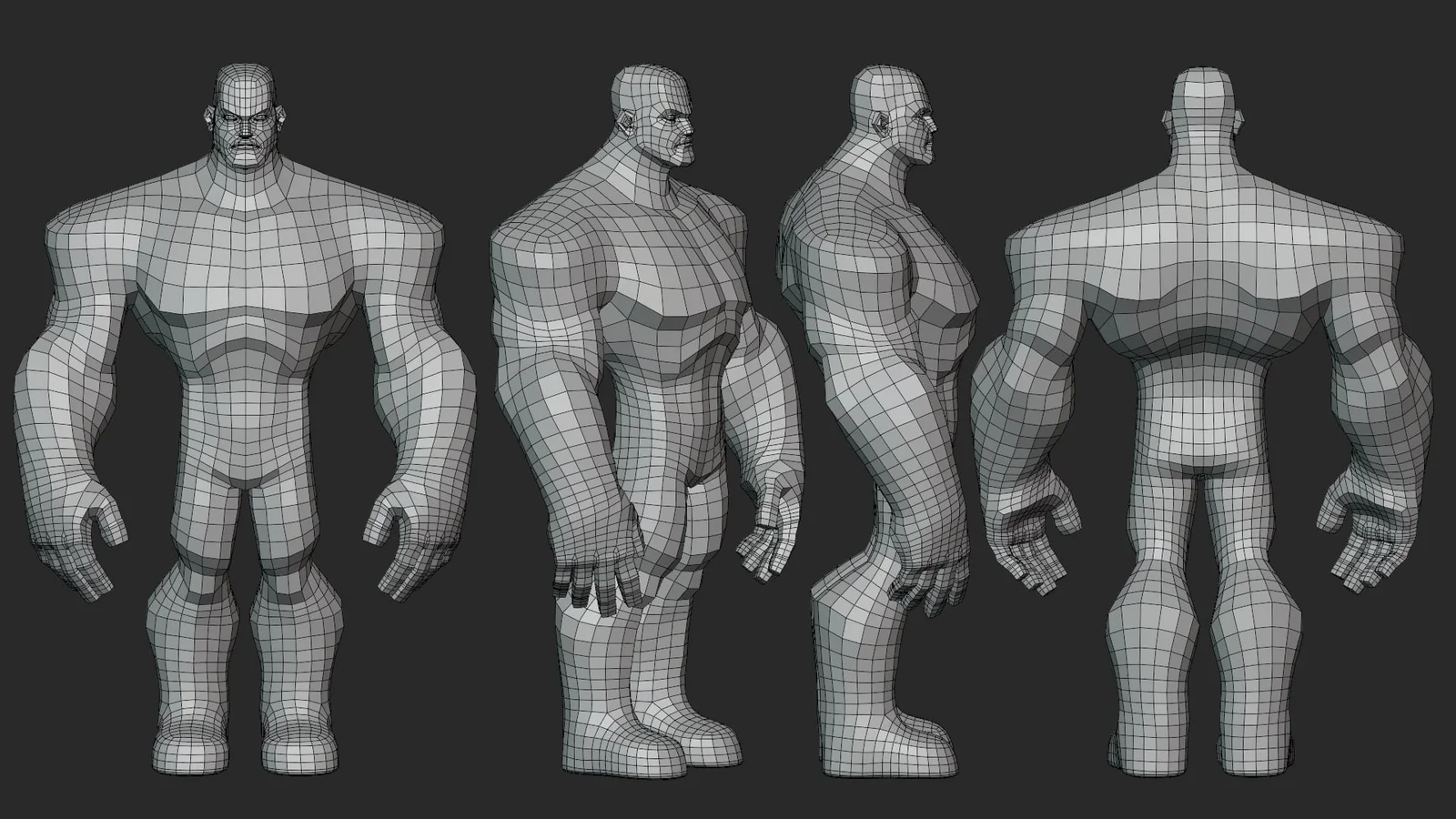 Stylized Infinity Heavy Basemesh screenshot 8