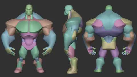 Stylized Infinity Huge Blockout - Blender 3d models