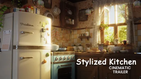 Stylized Kitchen Course - Blender tutorials & courses