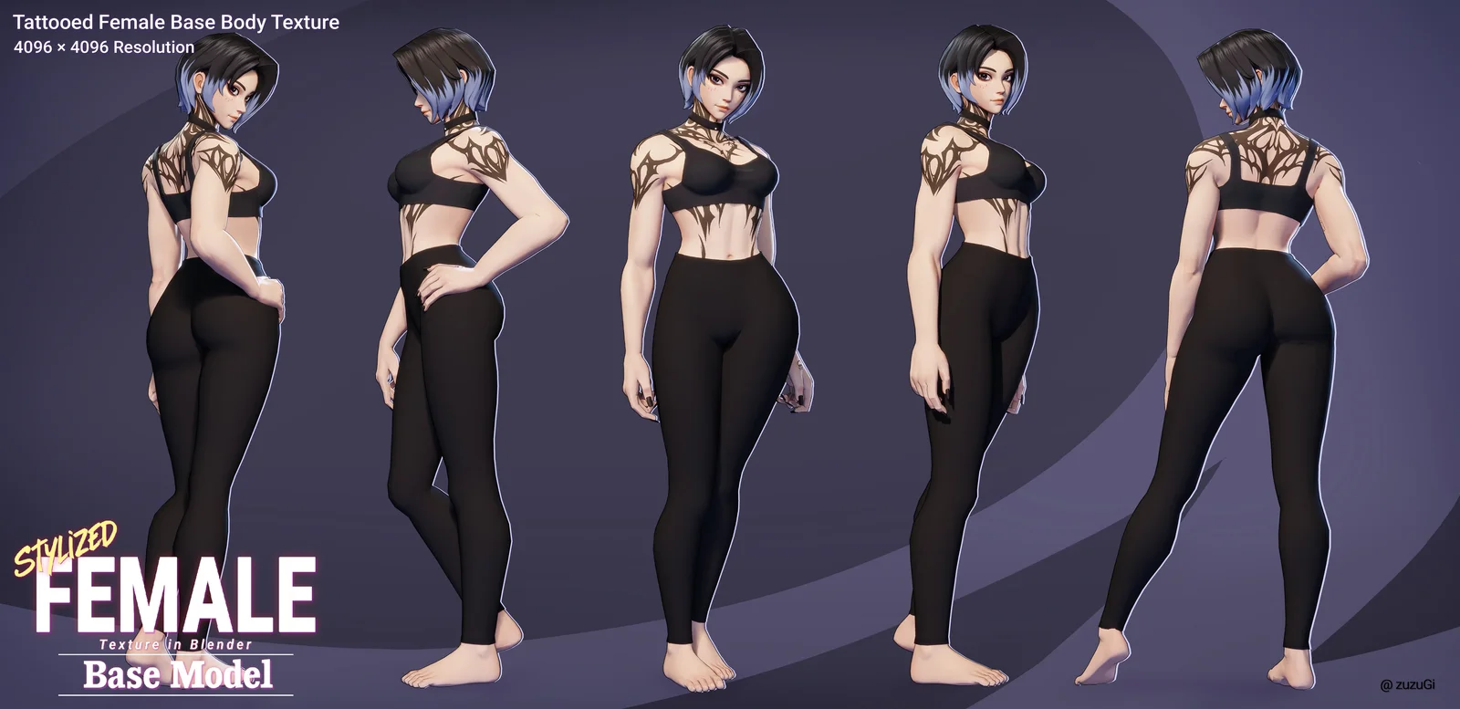 Stylized Kpop Girl Base Body screenshot 2