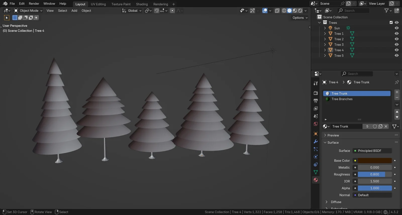 Stylized Low Poly Trees screenshot 3