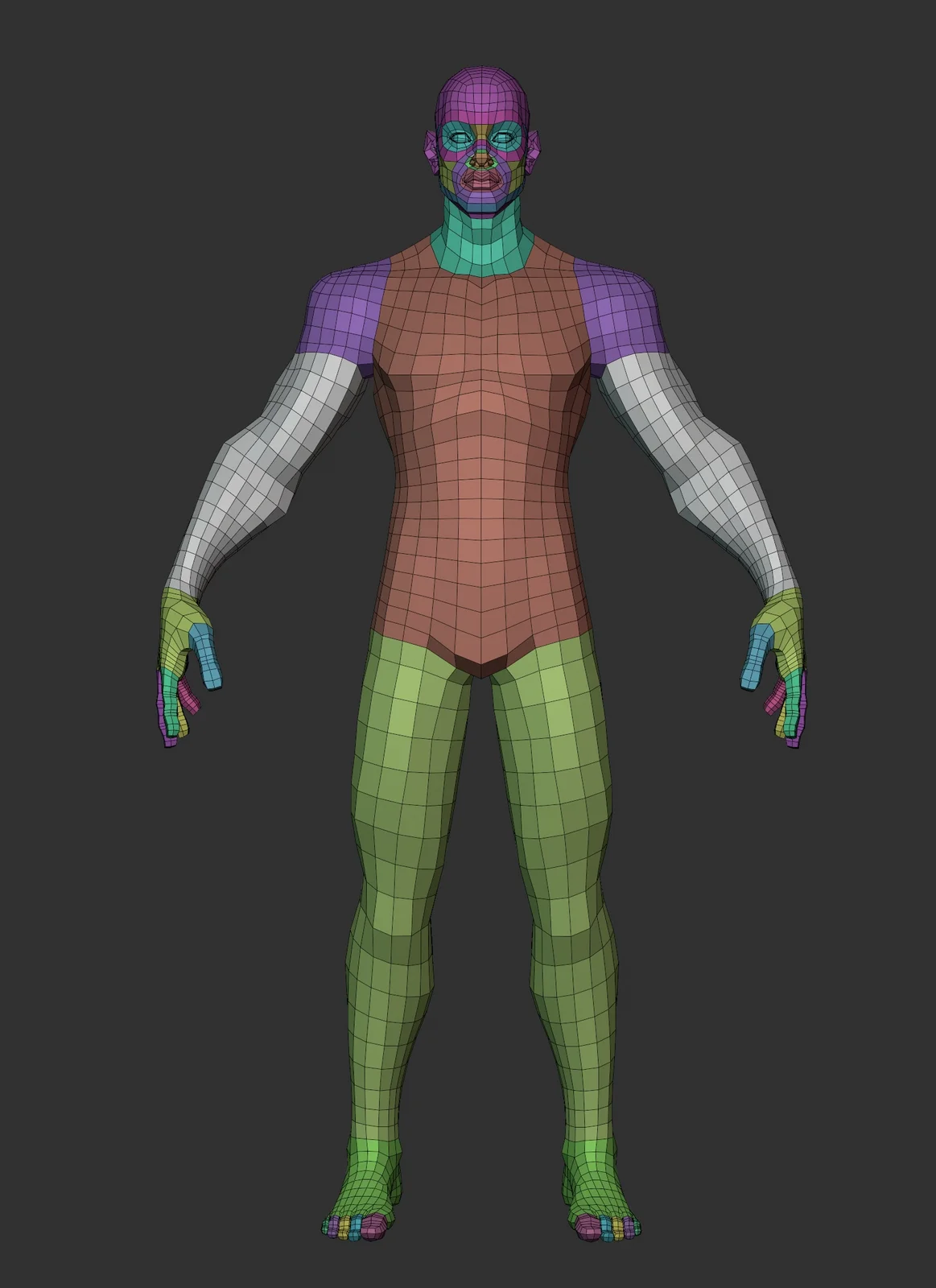 Stylized Lowpoly Basemesh screenshot 2