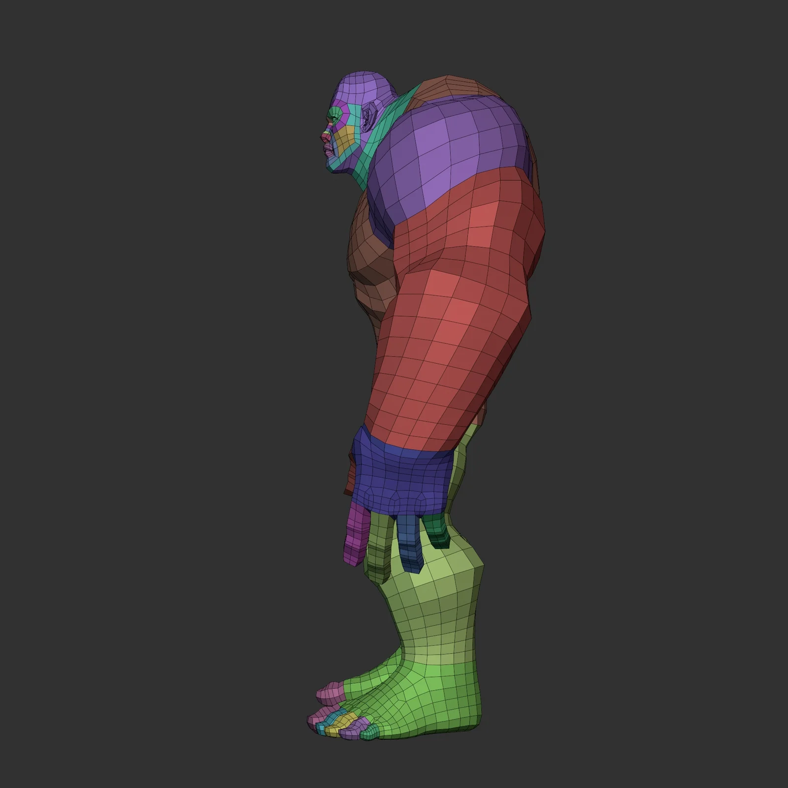 Stylized Lowpoly Bulky Basemesh screenshot 4