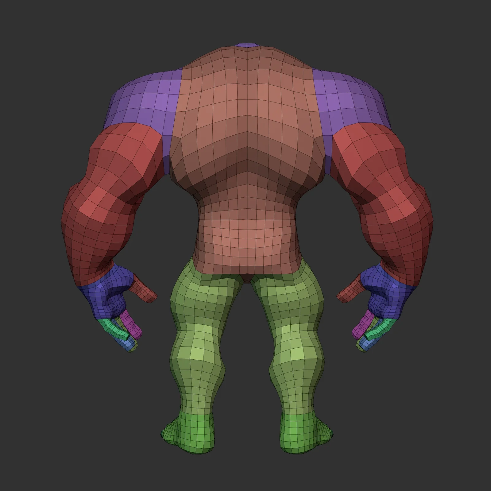 Stylized Lowpoly Bulky Basemesh screenshot 5