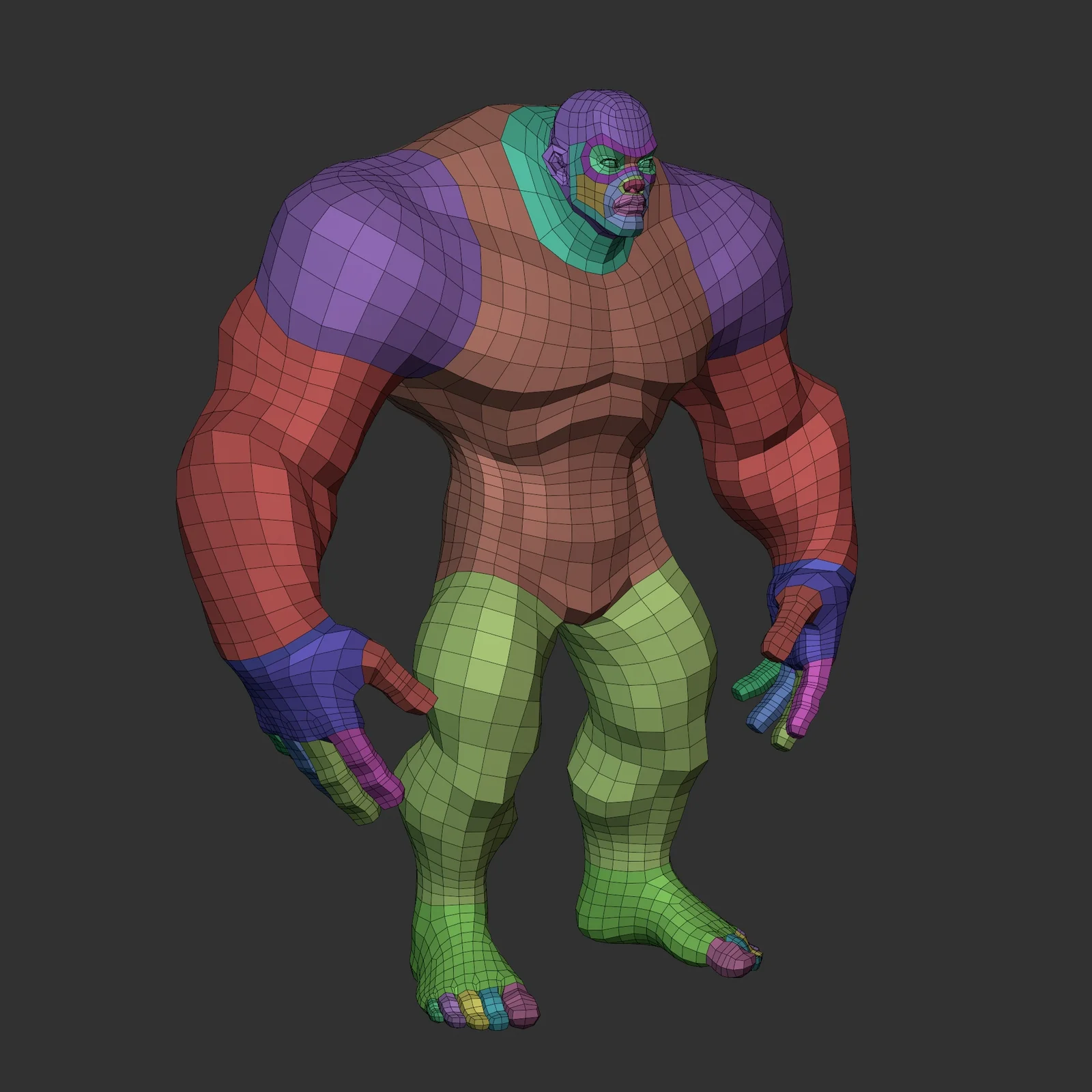 Stylized Lowpoly Bulky Basemesh screenshot 6