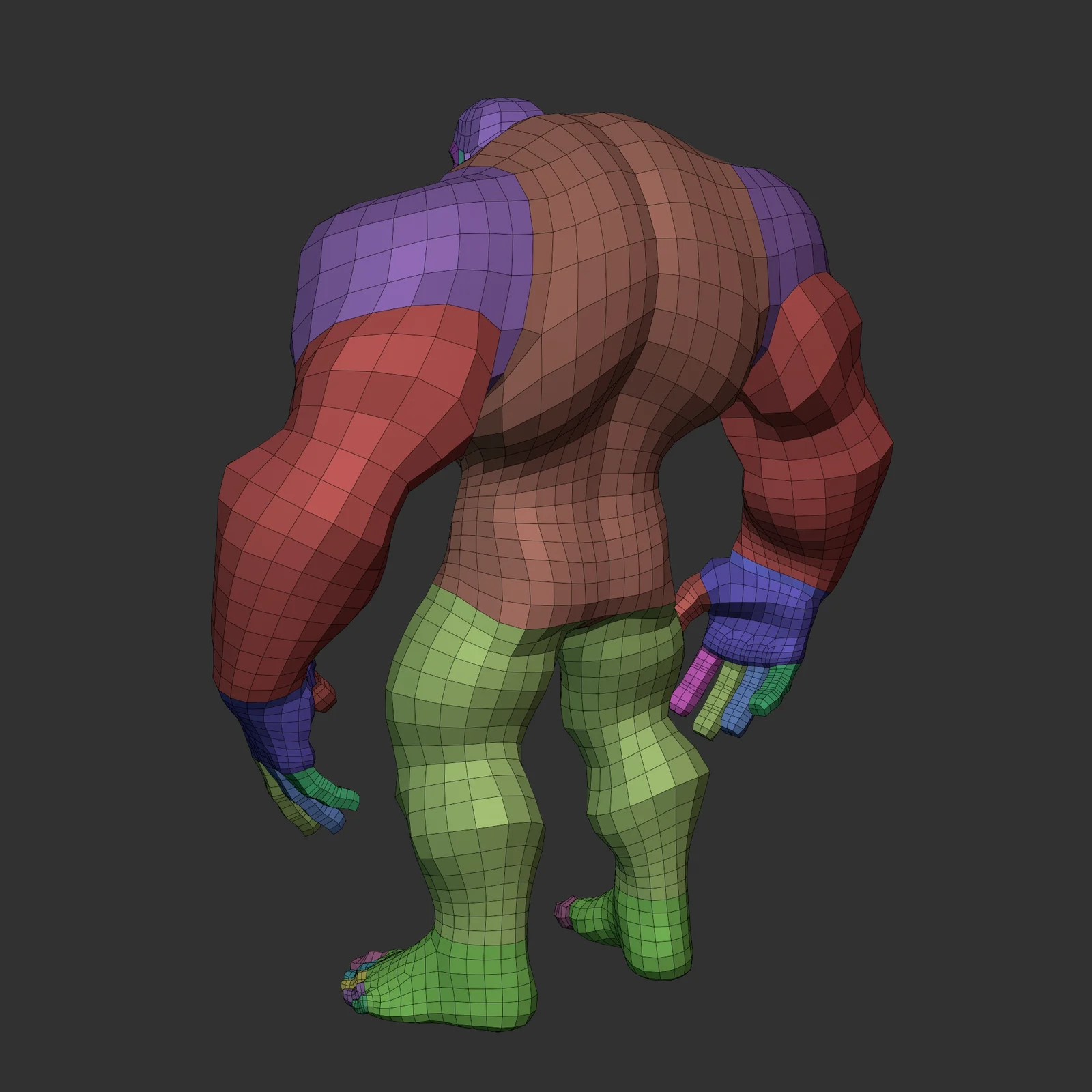 Stylized Lowpoly Bulky Basemesh screenshot 7