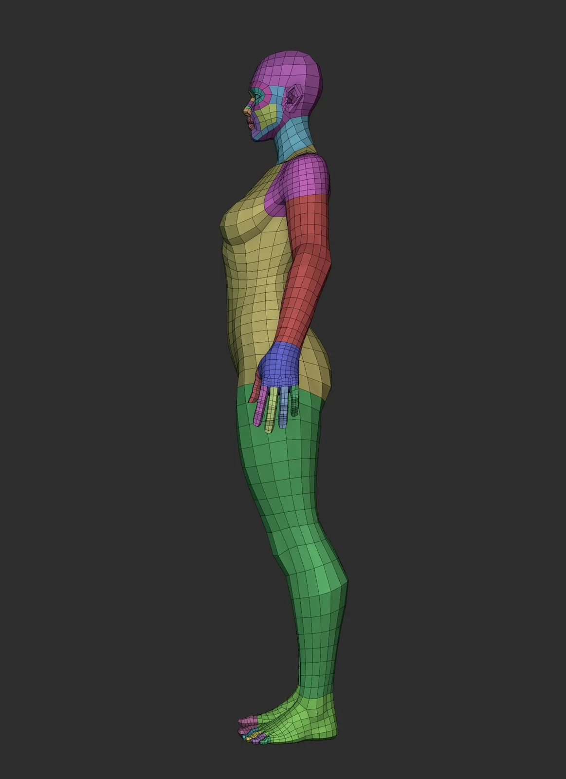 Stylized Female Basemesh screenshot 3