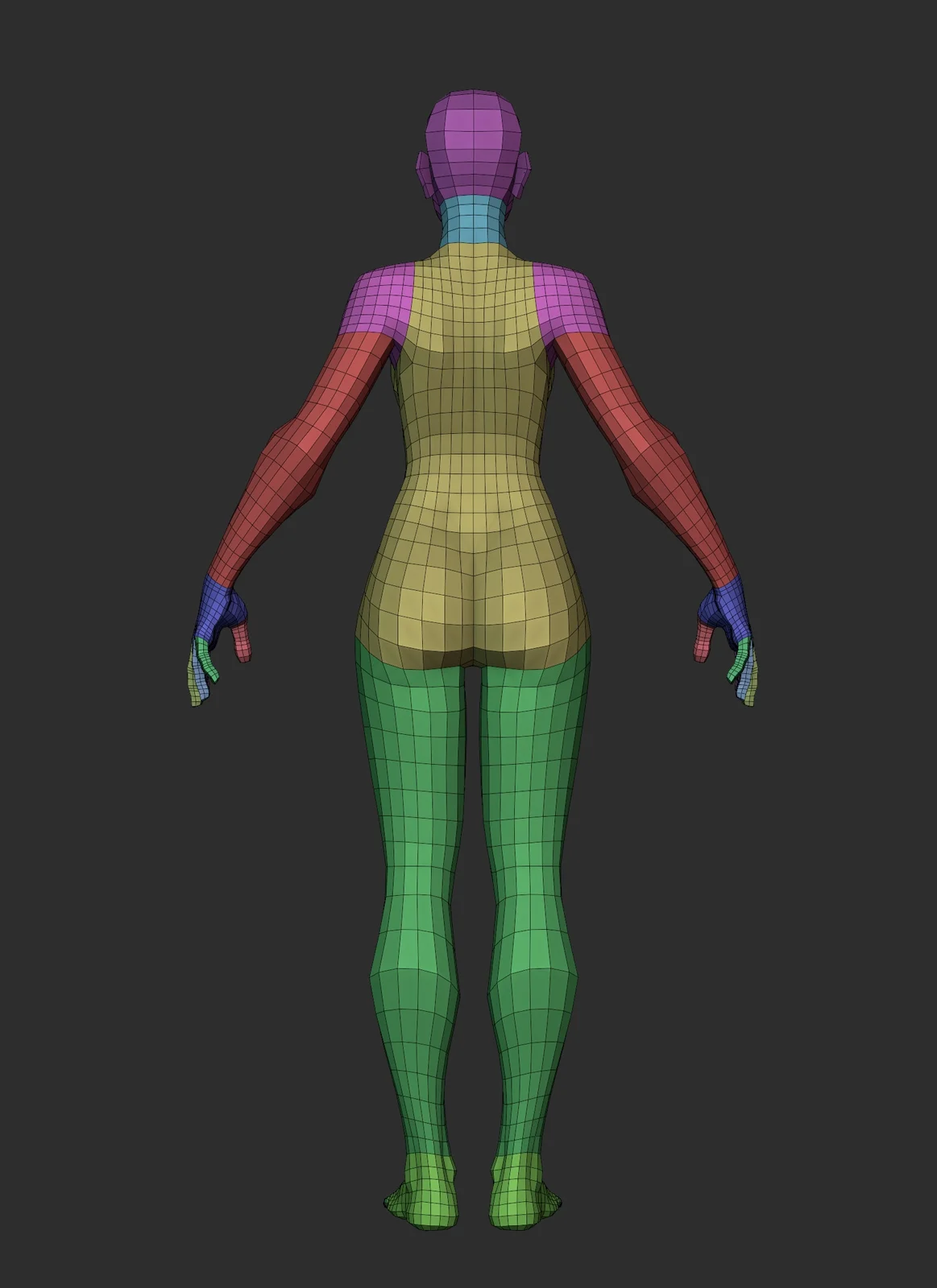 Stylized Female Basemesh screenshot 4
