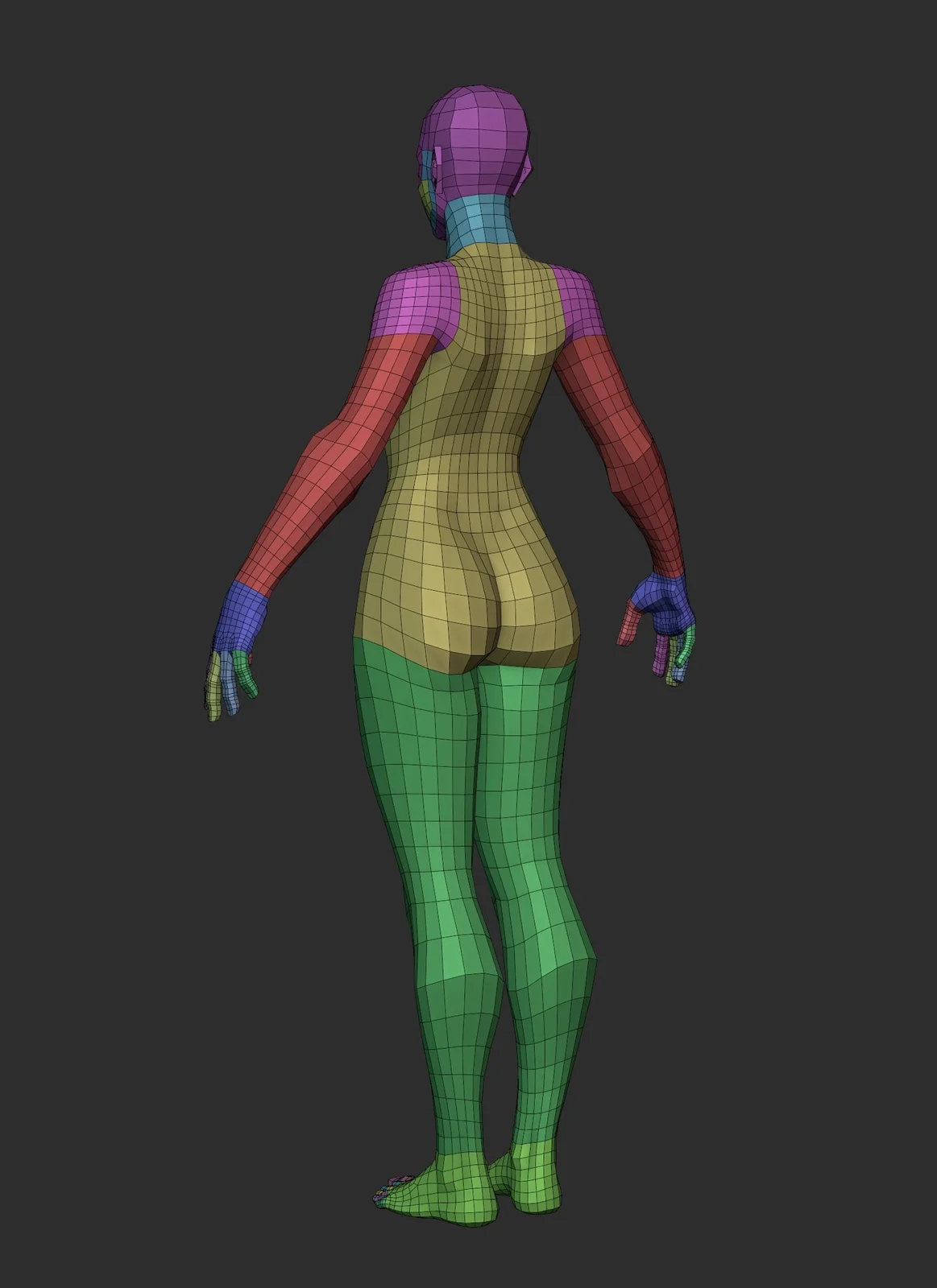 Stylized Female Basemesh screenshot 6