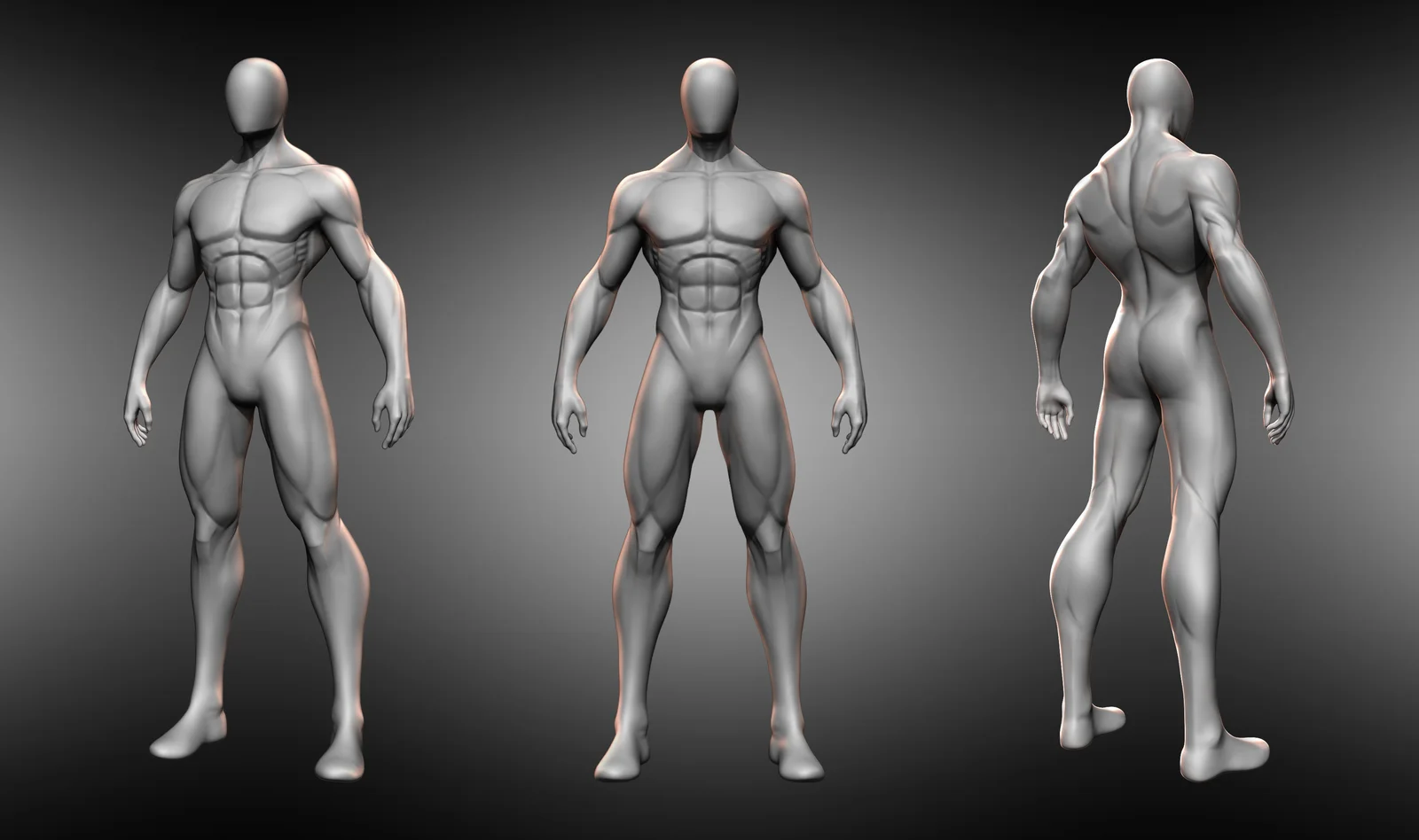 Stylized Male Base Body screenshot 5