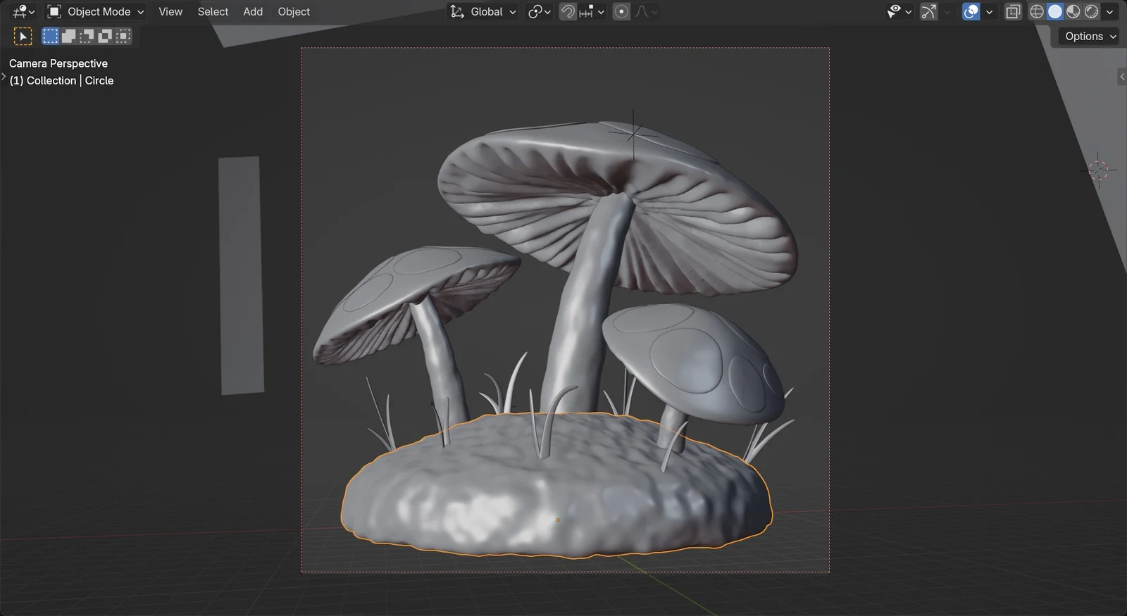 Stylized Mushroom Forest Scene screenshot 3