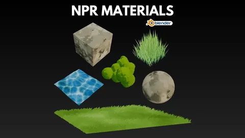 Stylized Nature Assets - Blender geometry nodes