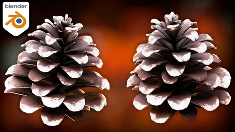 Stylized Pinecones - Blender 3d models