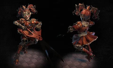 Stylized Scrap Baby - Blender 3d models