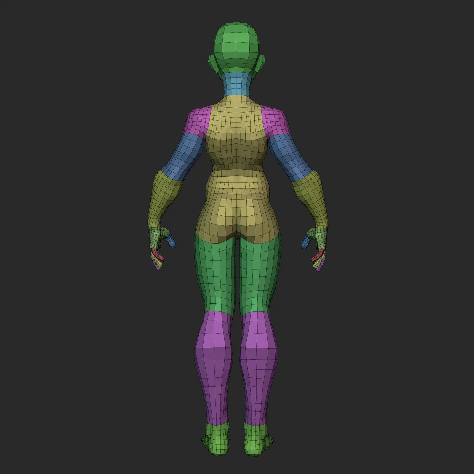 Stylized Ripped Female Basemesh screenshot 4