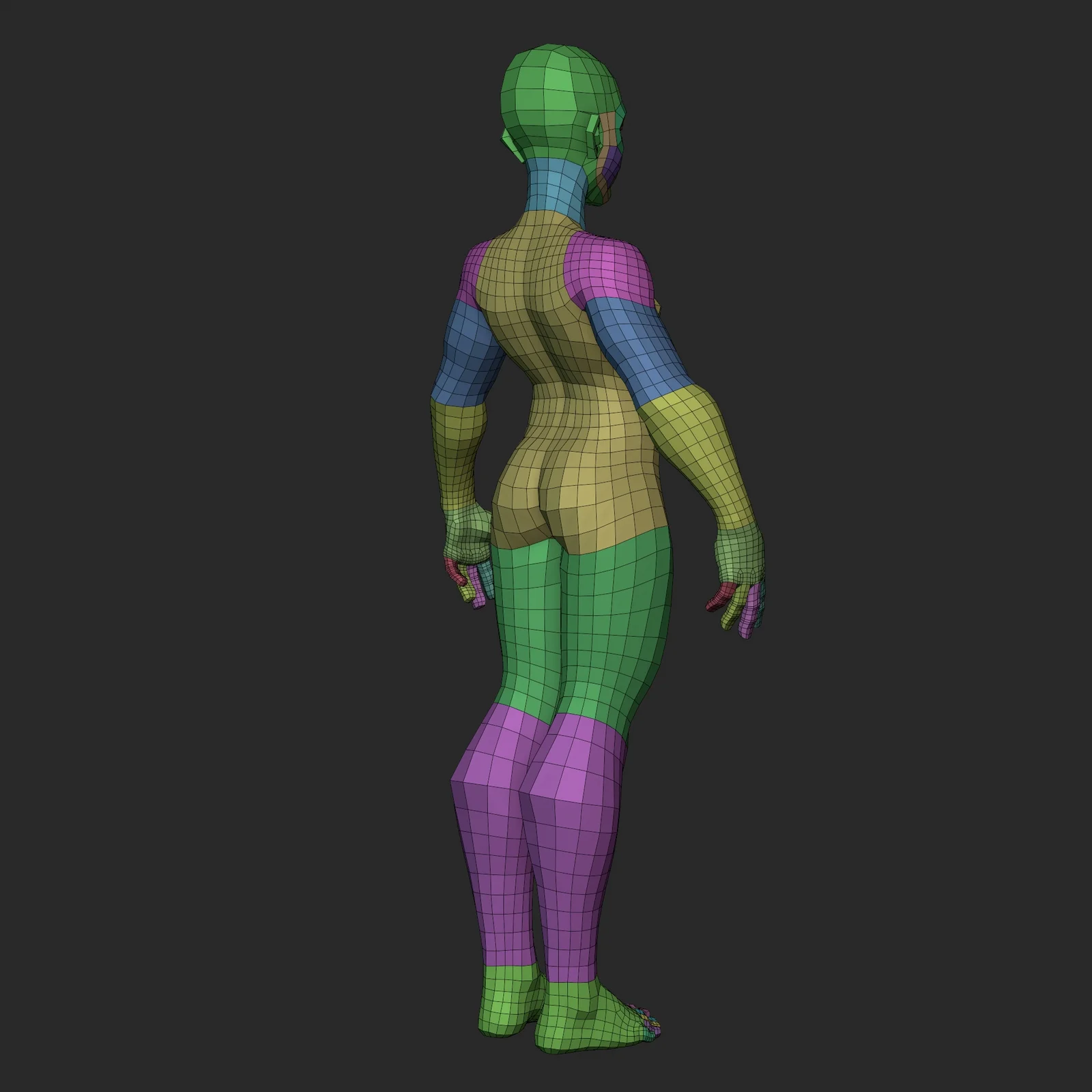 Stylized Ripped Female Basemesh screenshot 7