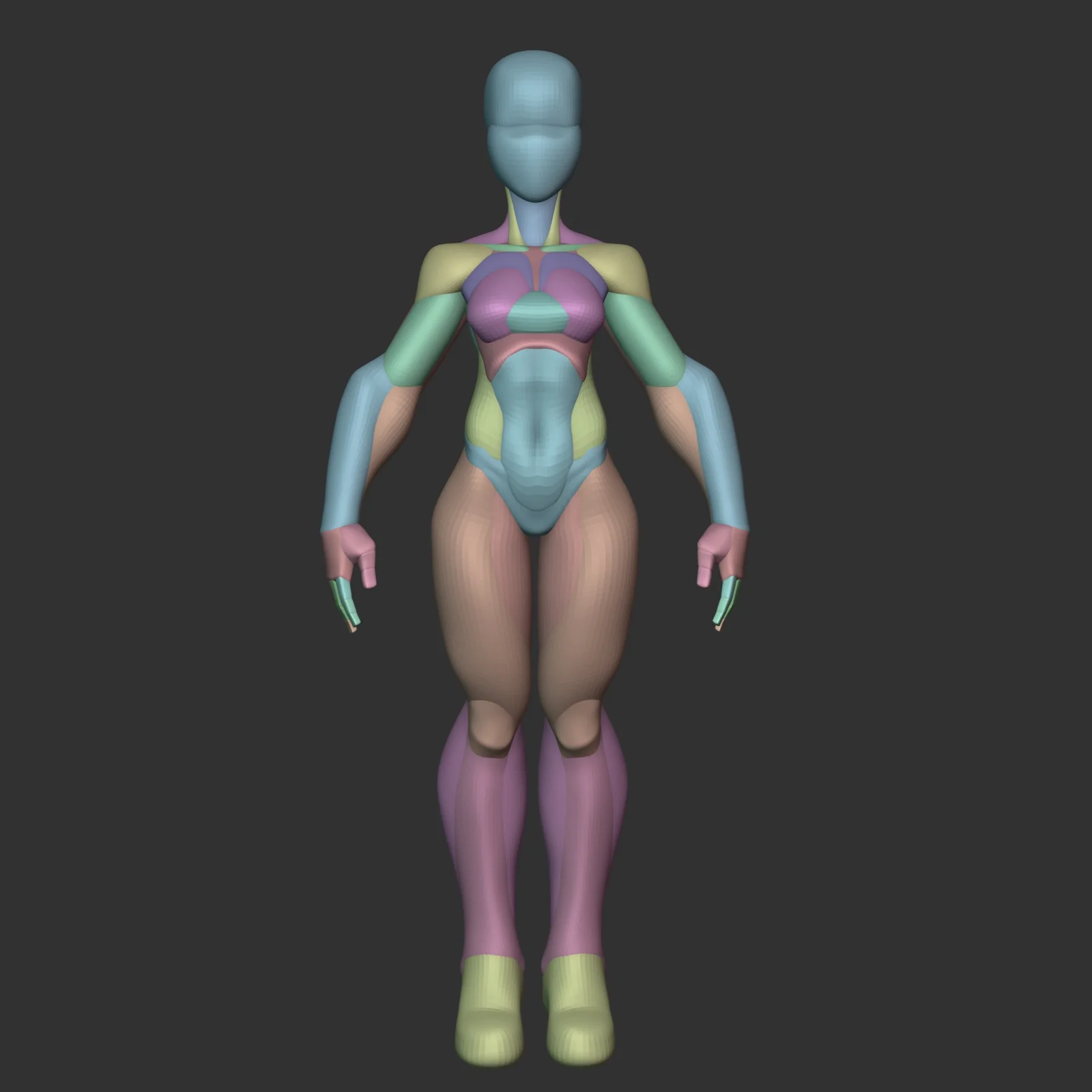 Stylized Ripped Female Blockout screenshot 3