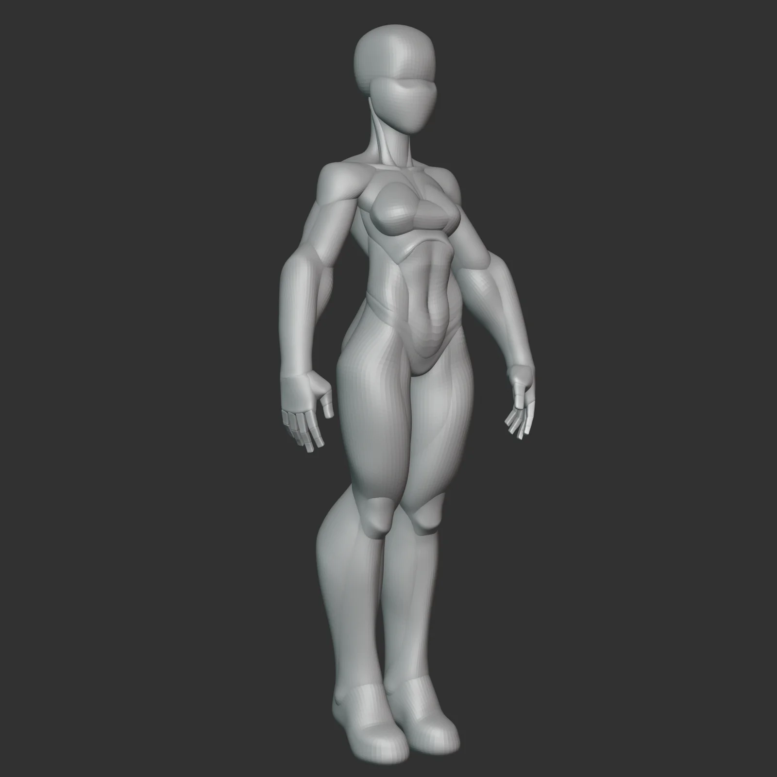 Stylized Ripped Female Blockout screenshot 8