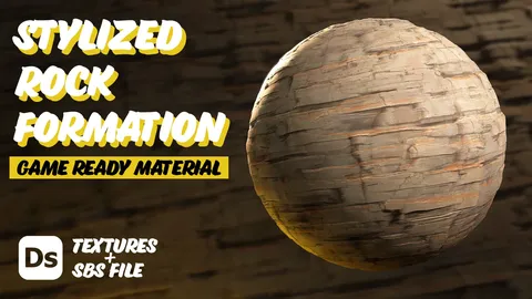 Stylized Rock Formation - Blender textures & materials