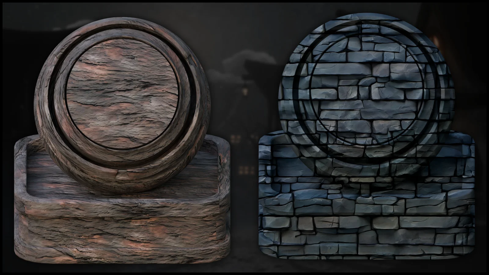 Stylized Spooky Tudor Materials screenshot 2