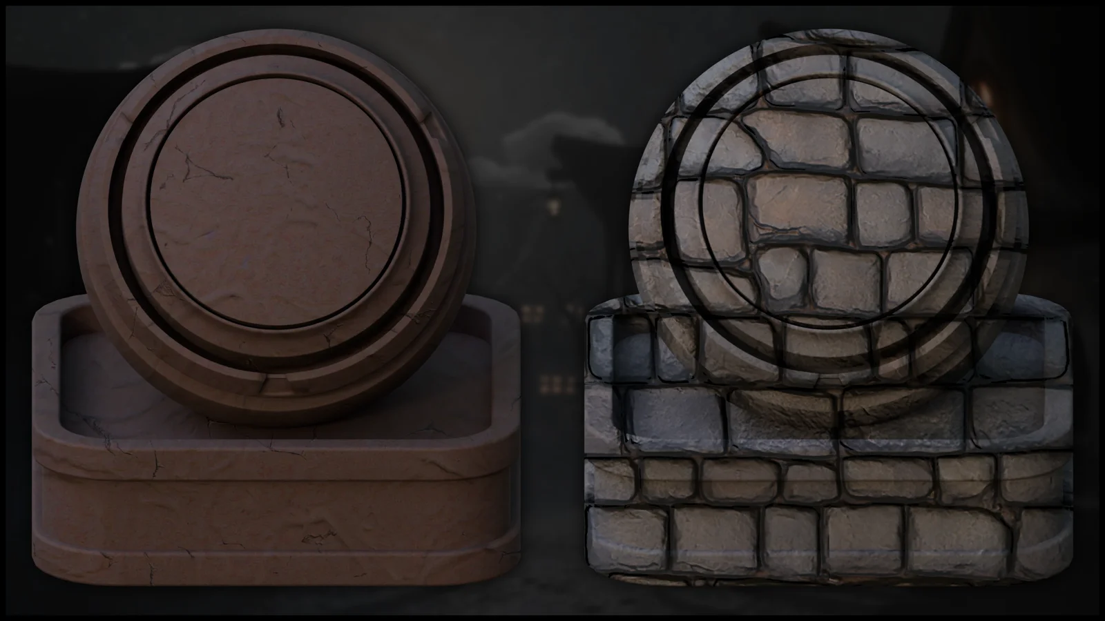 Stylized Spooky Tudor Materials screenshot 3