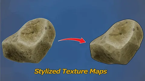 Stylized Texture Maps - Blender tutorials & courses